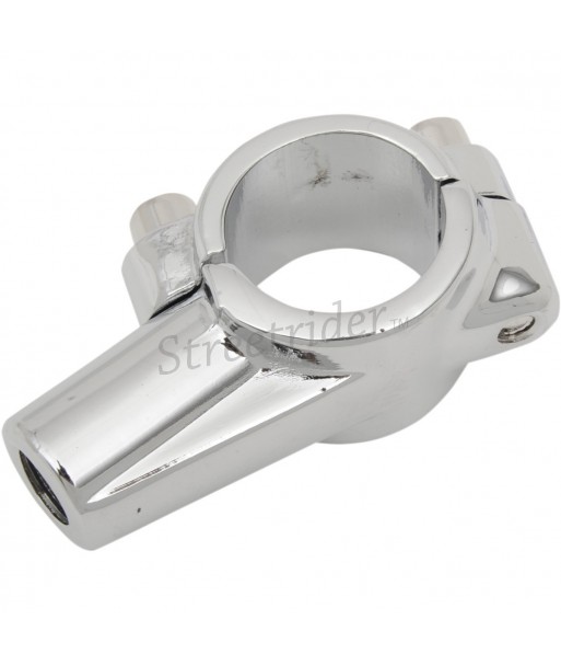 SUPPORTO CROMATO SPECCHIO PER MANUBRIO DA 7/8" 22 MM. MOTO